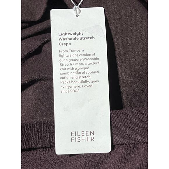 EILEEN FISHER WOMENS SIZE LARGE DRESS TAPERED ANKLE PANT PURPLE MINIMAL NEW - Picture 11 of 14